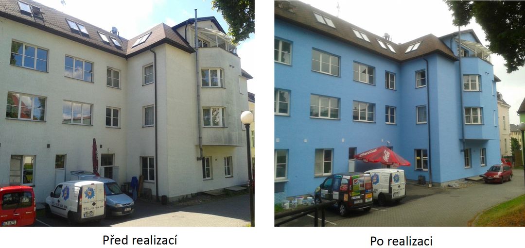 Plísně na fasádě 